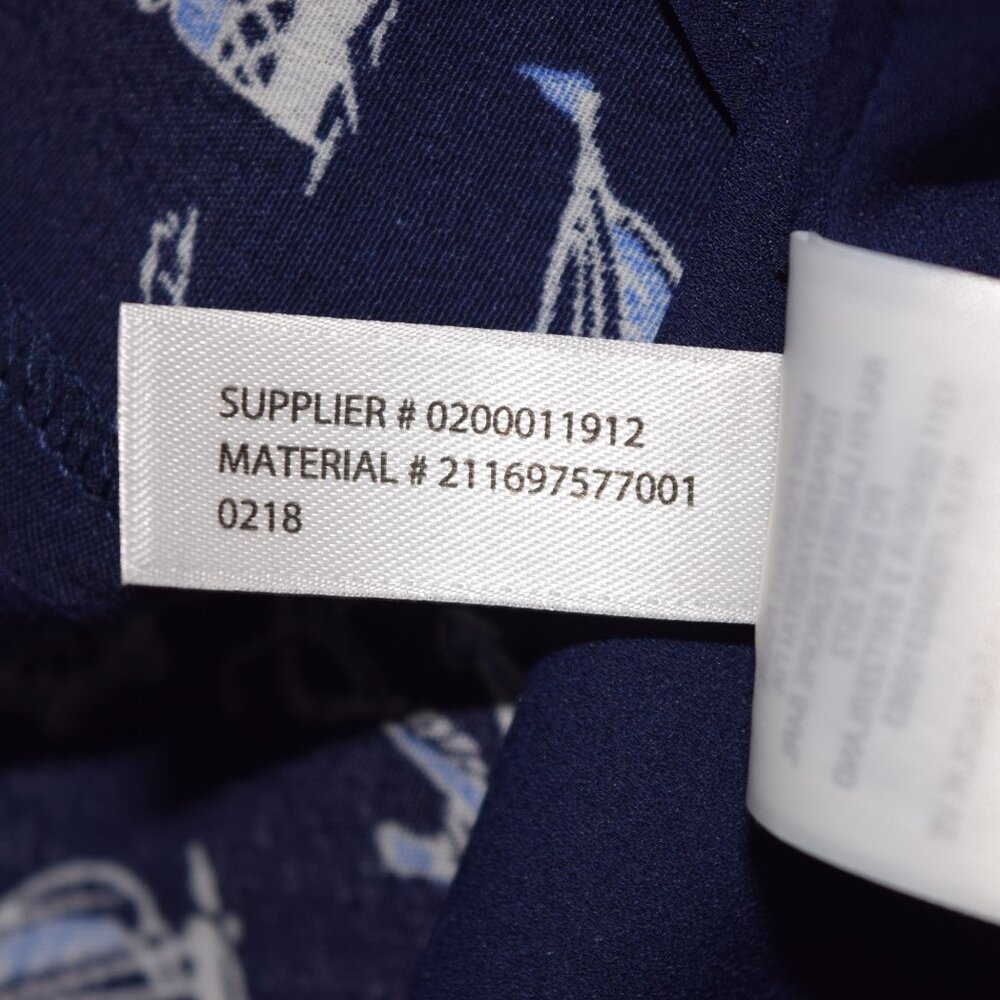 NWOT Polo Ralph Lauren Navy Nautical Cutout Lined Short Sleeve Belt Dress Size 6 - Picture 9 of 9